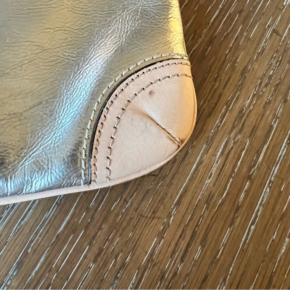 Coach Silver Metallic Crossbody Bag - Picture 6 of 16